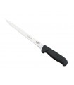 Victorinox 5.3763.20 Couteau dénerver/filet de sole, lame flexible usée 20 cm inox, manche fibrox noir.