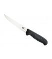 Victorinox 5.6003.15  Couteau saigner/découper, lame 15 cm inox, dos droit, manche fibrox noir.