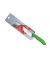 Victorinox 6.8006.19l4b Couteau découper, lame 19 cm inox, manche polypropylène vert, sur carte.