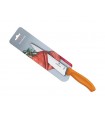 Victorinox 6.8006.19l9b Couteau découper, lame 19 cm inox, manche polypropylène orange, sur carte.