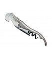 Pulltap's 844 Couteau sommelier 3 pièces (lame micro-dentée, double levier avec décap, mèche noire), manche 12 cm graphite.