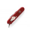 Victorinox 1.3603.13 Couteau, en acier inox, Manche 91 mm, rouge avec carte de la Corse au recto.