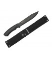 Morakniv 12355 Poignard Pathfinder,  lame 17 cm acier carbone revêtement noir anticorrosion, étui nylon.