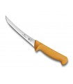 Victorinox 5.8406.16 Couteau désosser, lame étroite flexible 13 cm inox, dos renversé, manche grillon® jaune