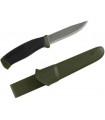 Morakniv 11863 Poignard Companion mg, lame 10,5 cm acier carbone avec dos brut, manche gomme noir