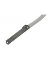 Higonokami 670 Couteau lame acier carbone San Mai, manche 12 cm acier noir.