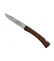 Salamandra 64210 Couteau, lame à cran acier inox 1.4116, manche 10 cm bois cocobolo, avec pochette cuir.