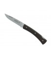 Salamandra 64230 Couteau, lame à cran acier inox 1.4116, manche 10 cm bois ziricote, avec pochette cuir.