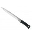 Muela 9312 Poignard Escorp,  lame 30 cm acier inox X50CrMoV15, manche gomme noire, garde inox, étui cuir.