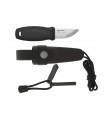 Morakniv 12629 Poignard Eldris,  lame 6 cm inox, manche gomme noir.