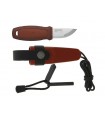 Morakniv 12630 Poignard Eldris, lame 6 cm inox, manche gomme rouge.