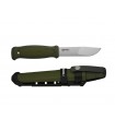 Morakniv 1264 5Poignard Kansbol, lame 11 cm inox, manche gomme vert insert nylon vert.