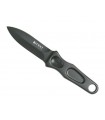 Crkt 2020.cr Poignard Sting  lame 8 cm en carbone 1050 double tranchant, manche intégral Acier carbone Noir