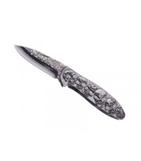 Herbertz 564612 Couteau, lame acier 420 à cran intérieur, manche 11,5 cm acier inox