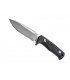 Lionsteel t5.mi Poignard T5 , lame 13 cm acier Niolox satiné, manche SOLID® micarta gris/noir
