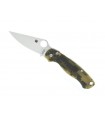 Spyderco c81gpcmo2 Couteau Para military, lame acier CPM-S30V mécaniis. compression lock, profil plat, manche 12 cm G10 camouflé