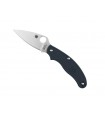 Spyderco c94pdbl Couteau Uk penknife,  lame acier CPM-S110V, profil plat, manche 10 cm nylon/fibre de verre bleu nuit