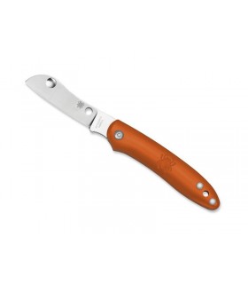 Spyderco c189por Couteau  roadie, lame style pied de mouton acier N690C, manche 7,5 cm nylon/fibre de verre orange.