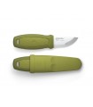 Morakniv 12651 Poignard eldris, lame 6 cm inox, manche gomme rouge. Etui rigide vert