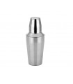 Manufacturer 46374 Shaker à cocktail, acier inox 18/8. Contenance : 0,8 l. Ht : 25 cm. Diam. : 9,5 cm.