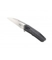 Crkt 5040.cr Couteau raikiri,  lame à trou acier 1.4116 SS avec « flipper », manche 13 cm aluminium forgé à froid noir