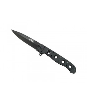 Crkt 1603ks.cr Couteau m16-03ks, lame noire acier 12C27 avec « flipper », manche à trous 12 cm acier 2Cr13 noir