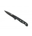 Crkt 1603ks.cr Couteau m16-03ks, lame noire acier 12C27 avec « flipper », manche à trous 12 cm acier 2Cr13 noir