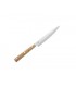 Due Cigni 2c.502 Couteau cuisine DUE CIGNI « HAKUCHO », lame 12,5 cm pleine soie acier X50CrMoVN15, manche olivier 3 rivets.