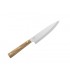 Due Cigni 2c.504 Couteau Gyuto DUE CIGNI « HAKUCHO », lame 17 cm pleine soie acier X50CrMoVN15, manche olivier 3 rivets.