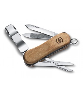 Victorinox 0.6461.63 Couteau Nail clip evowood 580 6,5 cm Bois Noyer
