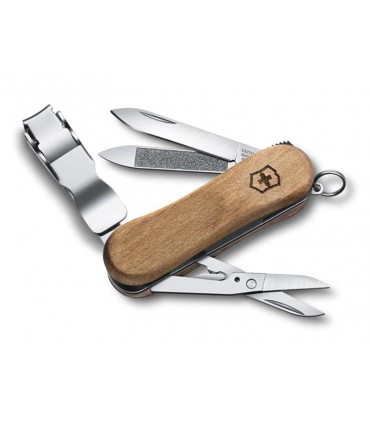 Victorinox 0.6461.63 Couteau Nail clip evowood 580 6,5 cm Bois Noyer