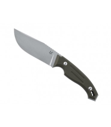 Fox Production fx.510od Poignard FOX « OCTOPUS VULGARIS », lame 11,5 cm acier N690Co finition « stonewashed », manche G10 vert