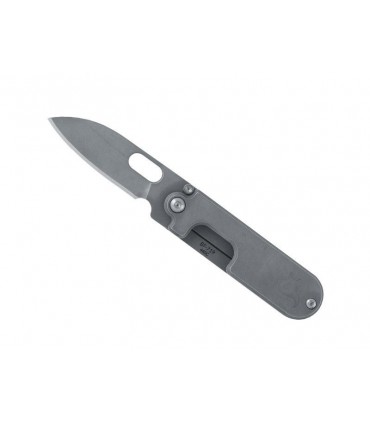 Blackfox bf.719 Couteau BLACK FOX « BEAN GEN2 », tout acier 440C finition « stonewashed », lame à trou, manche 7,5 cm
