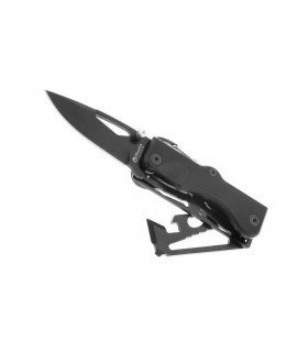 Maserin 564.tn Couteau Citizen,  acier 440 noir satiné, manche 7,5 cm G10 noir