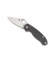 Spyderco c223gpdgy Couteau  Para3, lame acier Micro-Melt® Maxamet®, profil plat, manche 11 cm G10 gris