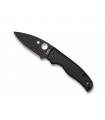 Spyderco c229gpbk Couteau  Shaman, lame acier CPM-S30V revêtement DLC noir, profil plat, manche 12 cm G10 noir
