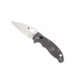 Spyderco c101pgy2 Couteau Mannix 2, lame acier Micro-Melt® Maxamet® satiné, manche 12 cm nyl/fib de verre gris