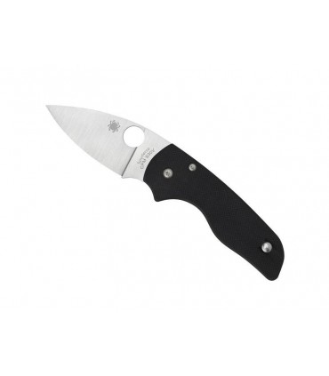 Spyderco c230gp Couteau Lil'native, lame acier CPM-S30V mécanis.  compres. lock, profil plat, manche 9 cm G10 noir,