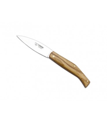 Cudeman 4441 Couteau,  lame acier inox satiné, plein manche 10 cm olivier.