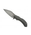 Fox Production fx.533cf Couteau Shadow, lame acier N690Co , manche 12 cm fibre de carbone au recto et titanium au verso