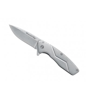 Blackfox bf.717 Couteau Steelix,  tout acier 440C finition « stonewashed », lame avec  flipper , manche 10 cm