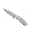 Blackfox bf.717 Couteau Steelix,  tout acier 440C finition « stonewashed », lame avec  flipper , manche 10 cm