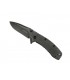 Kershaw ks.1556bw Couteau Cryo Blackwash, lame acier 8Cr13MoV avec « flipper », manche 11 cm acier 410