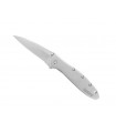 Kershaw ks.1660 Couteau Leek, lame acier 14C28N avec « flipper », manche 10,5 cm acier 410