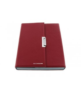 Max Capdebarthes 18281 Ecrin aimanté 6 couteaux de table (non fournis), fermoir serrure, cuir rouge. Dim. : 28 x 23 x 4 cm.