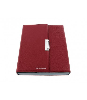 Max Capdebarthes 18281 Ecrin aimanté 6 couteaux de table (non fournis), fermoir serrure, cuir rouge. Dim. : 28 x 23 x 4 cm.