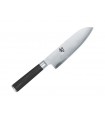 Kaï ndc.0702 Couteau santoku Sun nagare 18 cm Bois Pakka wood gris foncé tacheté