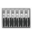 Victorinox 6.7833.12 Ménagère 12 pièces Swissclassic en acier inox 18/10, manche polypropylène noir
