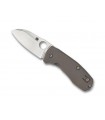 Spyderco c158tip2 Couteau Tehno, lame acier CTS-XHP à cran R.I.L., profil sabre, manche 9 cm titanium, avec clip.