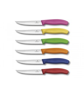 Boite de 6 couteaux pizza/steak « gourmet » 6.7999